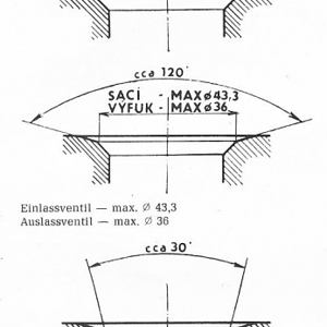 Ventilsitzwinkel Zetor UR1 Serie 10
