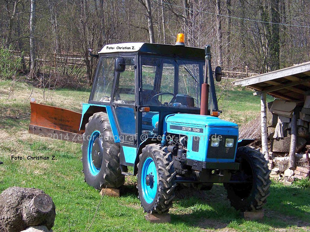 Zetor 7245 Blau Bild