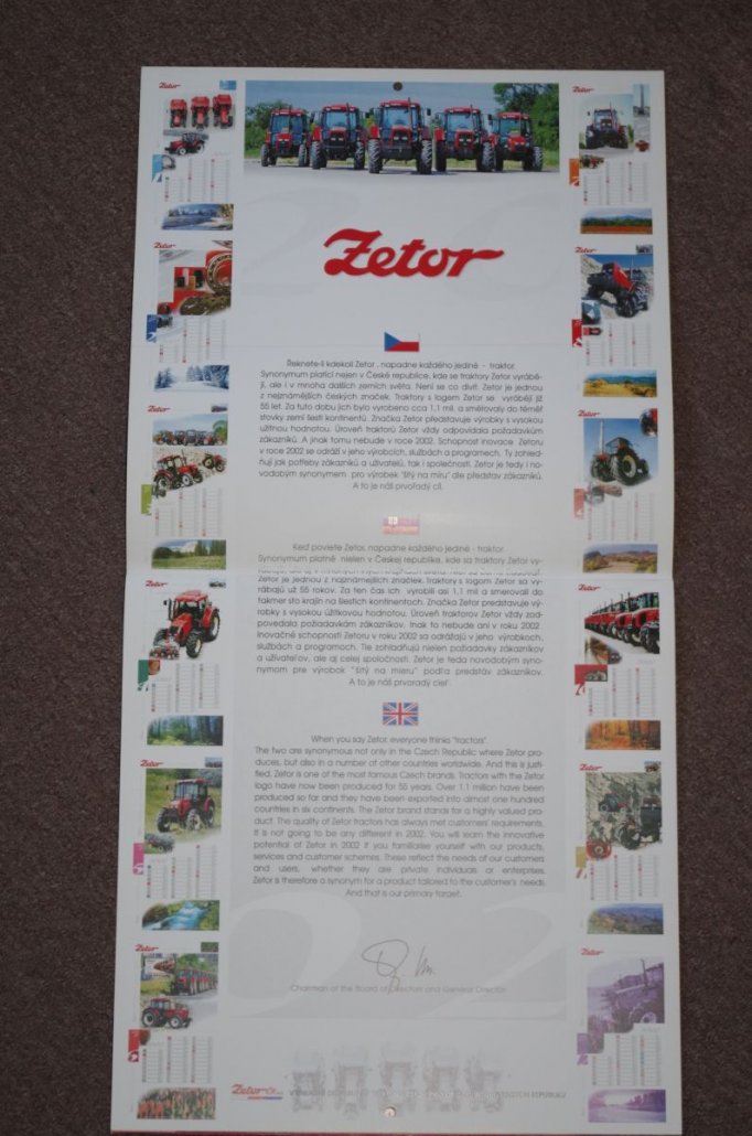 Zetor Kalender 2002 (Seite 2)